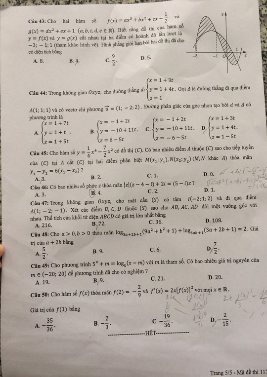 Thí sinh khóc than đề thi Toán quá dài - Ảnh 5.