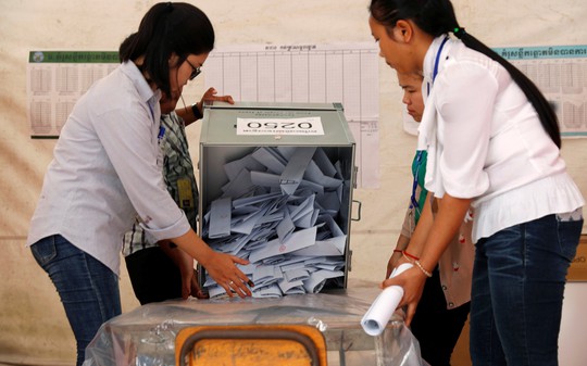 Campuchia: Đảng cầm quyền tuyên bố thắng tuyệt đối - Ảnh 1.