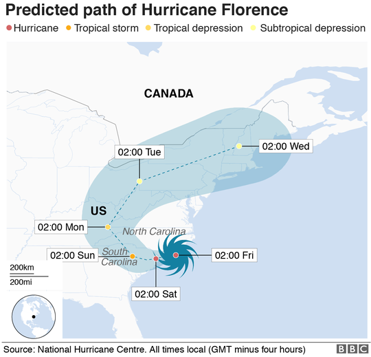 Mỹ vừa hứng bão quái vật Florence vừa lo rắn độc - Ảnh 1.