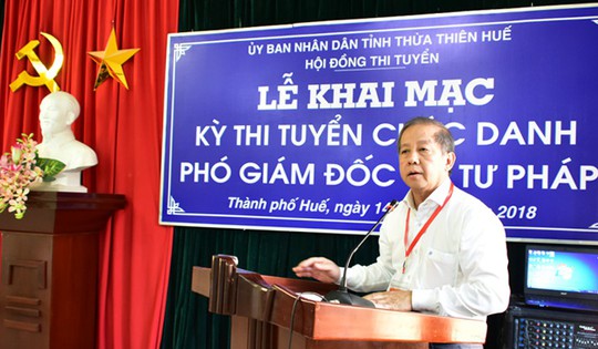 Thừa Thiên - Huế tổ chức thi tuyển Phó Ban Nội chính Tỉnh ủy - Ảnh 1.