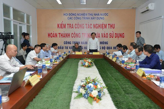 Nghiệm thu, đưa vào sử dụng hầm đèo Cù Mông - Ảnh 3. Nghiệm thu, đưa vào sử dụng hầm đèo Cù Mông - Ảnh 3.