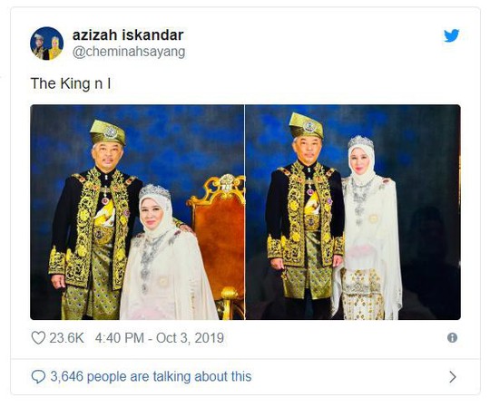 Hoàng hậu Malaysia bị “cướp” nụ hôn - Ảnh 4.