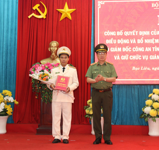 Phó Giám đốc Công an Bình Thuận làm Giám đốc Công an Bạc Liêu - Ảnh 1.