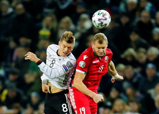 Kết quả hình ảnh cho Toni Kroos lập cú đúp, Đức đè bẹp Belarus"