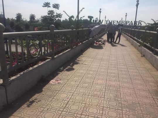 Công an nói gì về việc nữ sinh viên tử vong trên cầu vượt bộ hành gần Suối Tiên? - Ảnh 1.