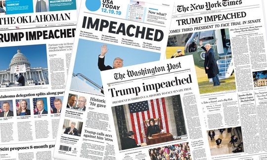Luận tội Tổng thống Trump: Truyền thông Mỹ chia rẽ - Ảnh 1.