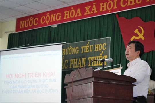 Bình Thuận chính thức áp dụng phần mềm Dự án Bữa ăn học đường trong công tác bán trú - Ảnh 2.