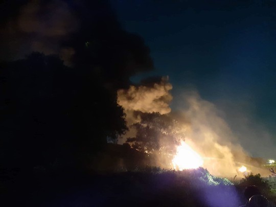 Cháy lớn tại một nhà xưởng ngoại ô TP HCM - Ảnh 1.