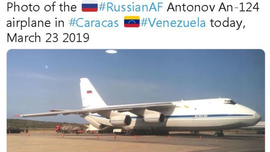Máy bay quân sự Nga chở binh sĩ tới Venezuela - Ảnh 1.