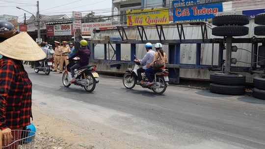 Vụ lật xe container khiến 3 bà cháu chết thảm: Tài xế dương tính với ma túy - Ảnh 1.