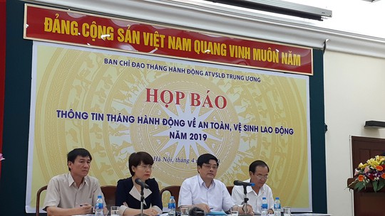 Năm 2018, gần 3.000 người chết và bị thương do tai nạn lao động - Ảnh 1. Năm 2018, gần 3.000 người chết và bị thương do tai nạn lao động - Ảnh 1.