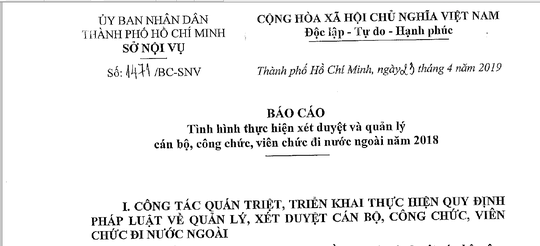 Một cán bộ Tổng Công ty Nông nghiệp Sài Gòn đi nước ngoài 11 lần trong năm - Ảnh 1.