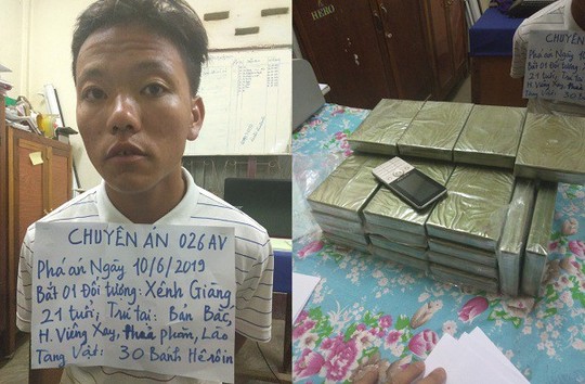 Bat qua tang doi tuong om 30 banh heroin