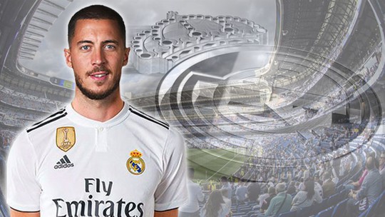 Bom tấn Hazard chào sân, 50.000 CĐV Real Madrid lên cơn sốt - Ảnh 2.