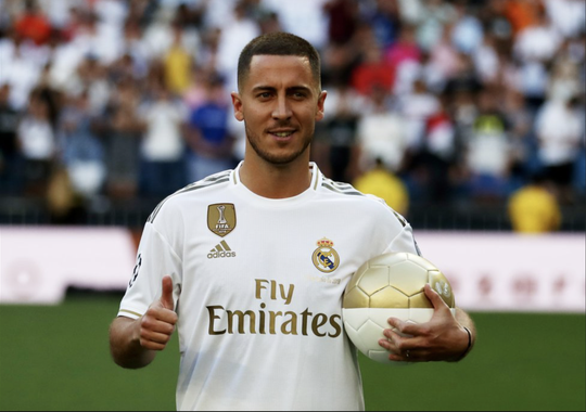 Bom tấn Hazard chào sân, 50.000 CĐV Real Madrid lên cơn sốt - Ảnh 8.