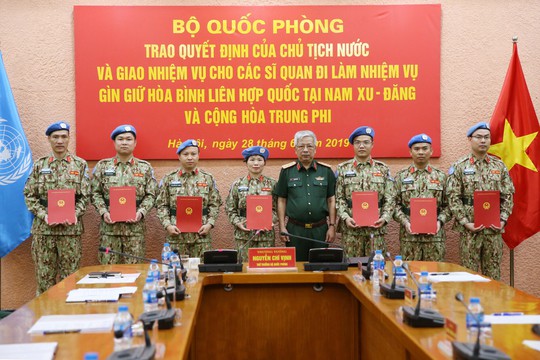 Thêm 7 sĩ quan Việt Nam đi gìn giữ hòa bình Liên Hiệp Quốc - Ảnh 1.