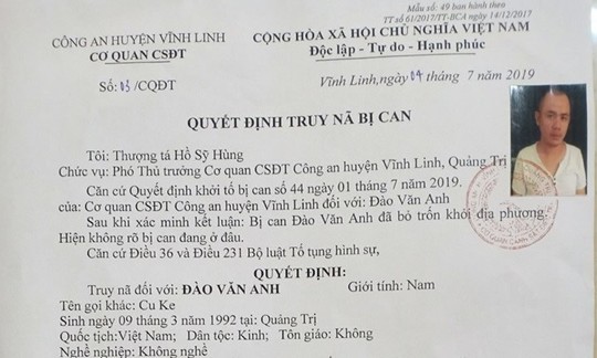 Cong an Quang Tri truy na 3 ke gay phan no du luan va canh bao ai bao che