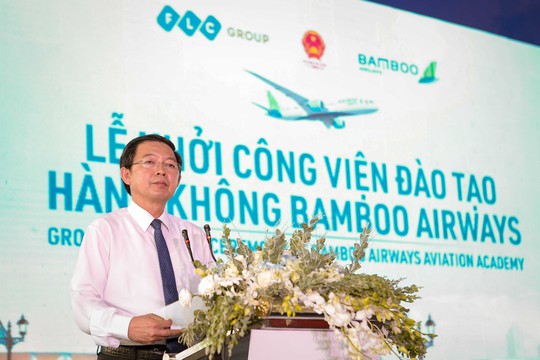 Chính thức khởi công xây dựng Viện đào tạo Hàng không Bamboo Airways - Ảnh 1.