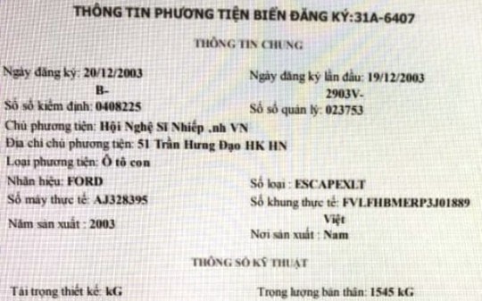 Tài xế đi xe biển xanh lăng mạ, tát CSGT: Xe biển xanh của Hội nhiếp ảnh Việt Nam đã thanh lý? - Ảnh 3.