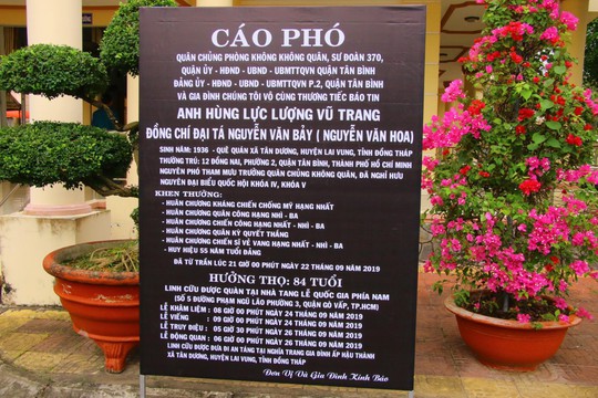 Lễ viếng Đại tá phi công Nguyễn Văn Bảy đang diễn ra tại quê nhà - Ảnh 13.