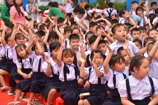 TP HCM: Học sinh tiểu học dùng tối đa 3 quyển vở - Ảnh 1.