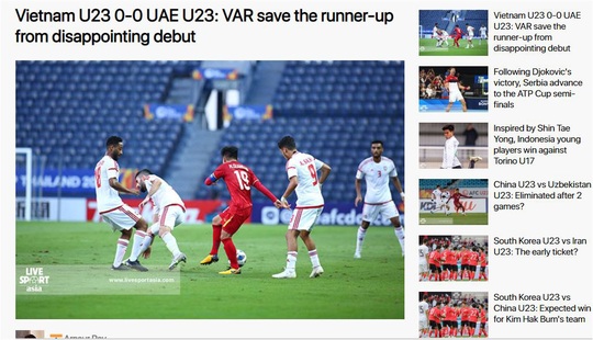 Báo chí châu Á cho rằng U23 Việt Nam thoát thua nhờ VAR - Ảnh 4.