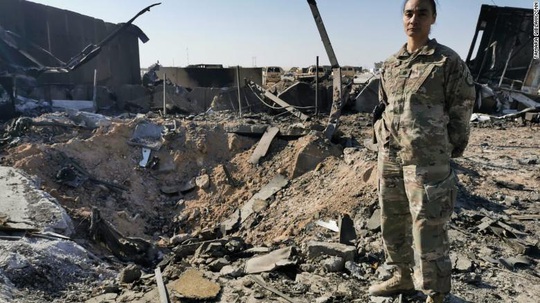 Mục sở thị tổn thất ở căn cứ Mỹ tại Iraq sau đòn trả đũa của Iran - Ảnh 3.