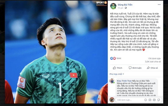 Người đại diện của Bùi Tiến Dũng lại bị chỉ trích khi ủng hộ thủ môn U23 Việt Nam không xin lỗi CĐV - Ảnh 1.
