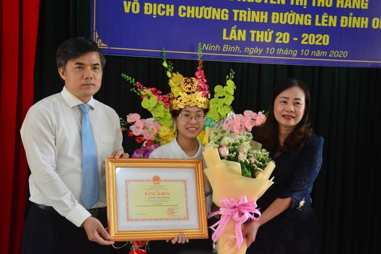 Quán quân Đường lên đỉnh Olympia 2020 nhận Bằng khen của Bộ trưởng GD-ĐT - Ảnh 2.