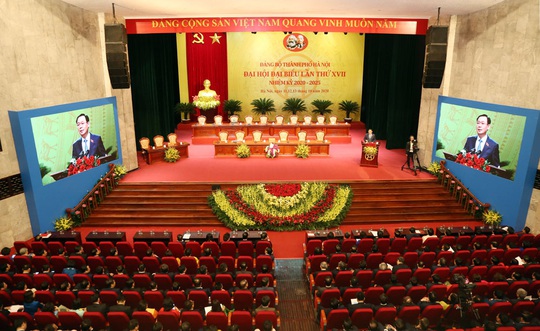 Đại hội đại biểu lần thứ XVII Đảng bộ TP Hà Nội họp phiên trù bị - Ảnh 1.