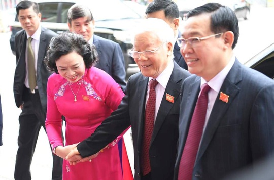 Tổng Bí thư, Chủ tịch nước Nguyễn Phú Trọng dự và chỉ đạo Đại hội Đảng bộ TP Hà Nội XVII - Ảnh 7.