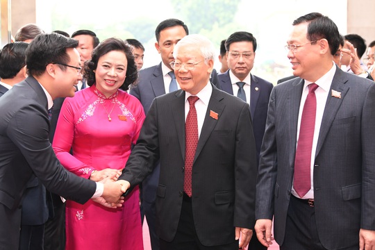 Tổng Bí thư, Chủ tịch nước Nguyễn Phú Trọng dự và chỉ đạo Đại hội Đảng bộ TP Hà Nội XVII - Ảnh 8.