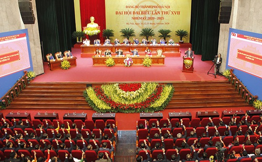 Tổng Bí thư, Chủ tịch nước Nguyễn Phú Trọng dự và chỉ đạo Đại hội Đảng bộ TP Hà Nội XVII - Ảnh 1.