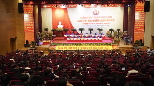 Ông Hoàng Trung Hải dự khai mạc Đại hội Đại biểu Đảng bộ tỉnh Bình Định - Ảnh 2.