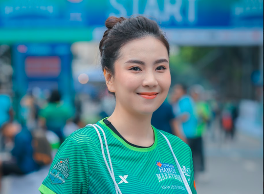 Diễn viên Xuân Nghị, Thanh Sơn lần đầu chạy thi cùng hot girl thời tiết Mai Ngọc của VTV - Ảnh 4.