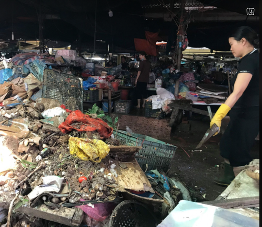 CLIP: Nước rút, tiểu thương chợ Hà Tĩnh “chết lặng” vì hàng trăm tấn hàng biến thành rác - Ảnh 8.