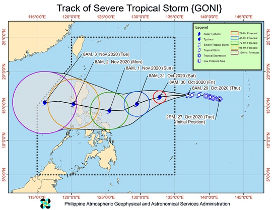 Một bão, một áp thấp nhiệt đới đang hoạt động gần Philippines - Ảnh 1.
