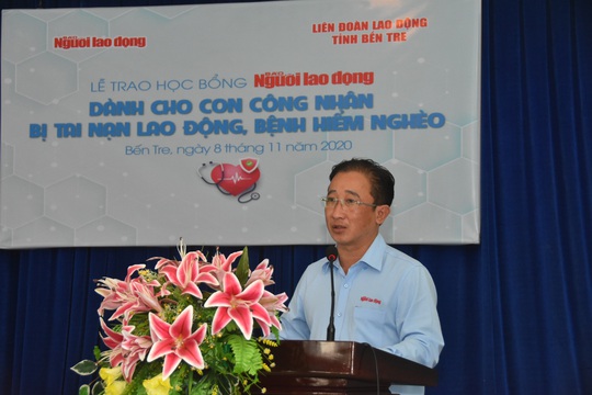 Học bổng Báo Người Lao Động đến với học sinh nghèo, học giỏi Bến Tre - Ảnh 3.