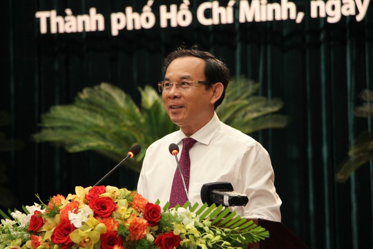 Bí thư Nguyễn Văn Nên gặp mặt cán bộ cao cấp quân đội nghỉ hưu - Ảnh 1.