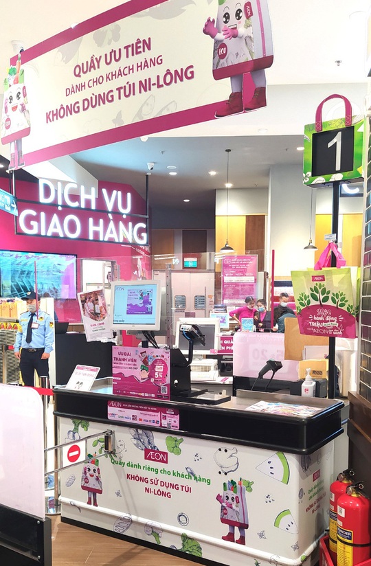 AEON Việt Nam khuyến khích khách hàng dùng túi riêng khi mua sắm - Ảnh 3.