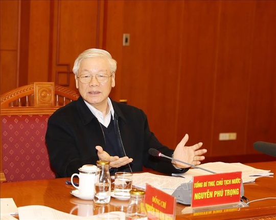 Tổng Bí thư, Chủ tịch nước Nguyễn Phú Trọng chủ trì họp Tiểu ban Văn kiện Đại hội XIII - Ảnh 1.