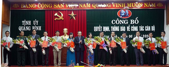 Quảng Bình điều động, bổ nhiệm hàng loạt cán bộ chủ chốt - Ảnh 1.