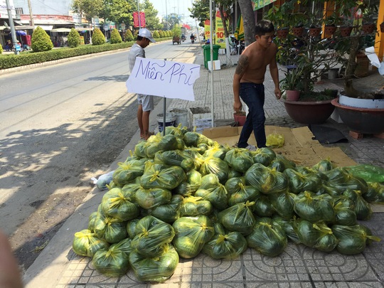 Bất ngờ với điểm phát miễn phí hàng tấn dưa hấu ở TP HCM - Ảnh 9.