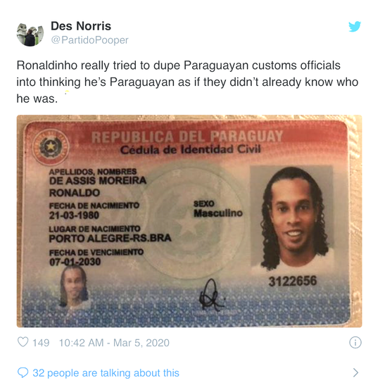 Ronaldinho bị bắt ở Paraguay vì dùng hộ chiếu giả - Ảnh 3.