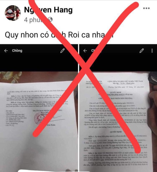 Triệu tập người tung tin thất thiệt “Quy Nhơn có dịch” lên làm việc - Ảnh 1.