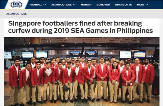 Cầu thủ U22 Singapore bị phạt nặng vì đánh bạc - Ảnh 2.