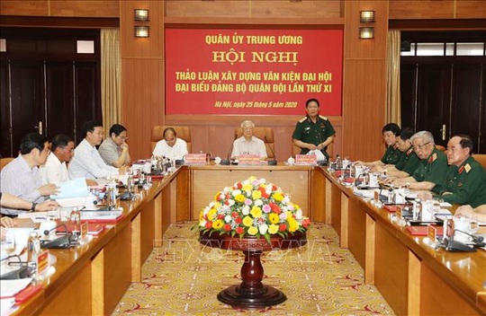 Chùm ảnh Tổng Bí thư, Chủ tịch nước Nguyễn Phú Trọng chủ trì Hội nghị Quân ủy Trung ương - Ảnh 8.