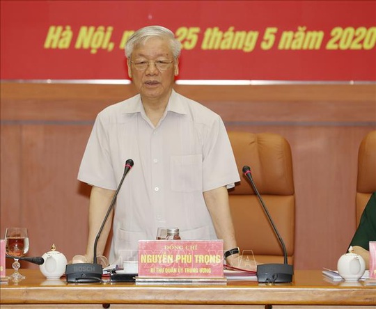 Chùm ảnh Tổng Bí thư, Chủ tịch nước Nguyễn Phú Trọng chủ trì Hội nghị Quân ủy Trung ương - Ảnh 5.