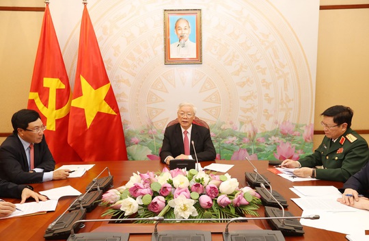 Tổng Bí thư, Chủ tịch nước Nguyễn Phú Trọng điện đàm với Tổng thống Nga Putin - Ảnh 6.