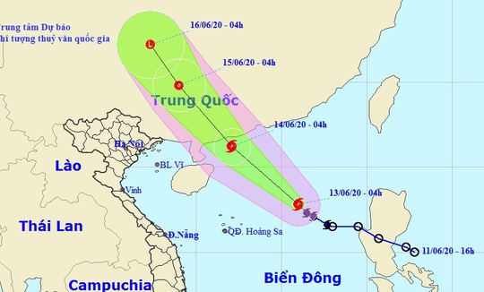 Xuất hiện cơn bão đầu tiên ở Biển Đông trong năm 2020 - Ảnh 1.